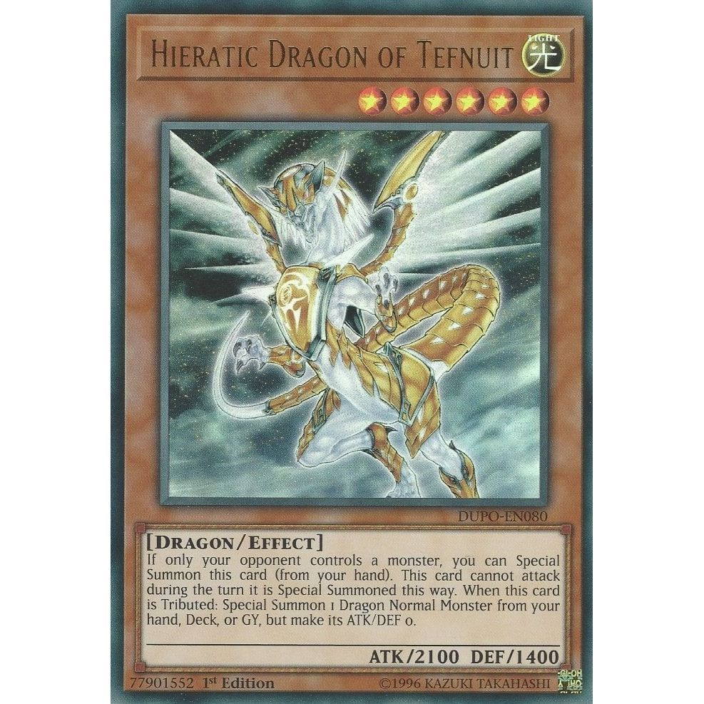 Image for Hieratic Dragon of Tefnuit (DUPO-EN080) (DUPO) - YuGiOh
