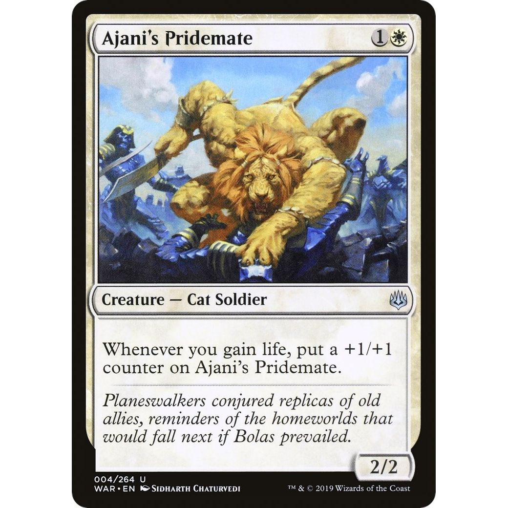 Image for Ajani's Pridemate (4) (WAR) - Magic: The Gathering