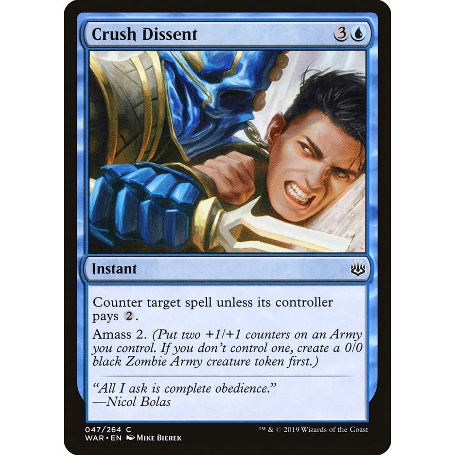 Image for Crush Dissent (47) (WAR) - Magic: The Gathering