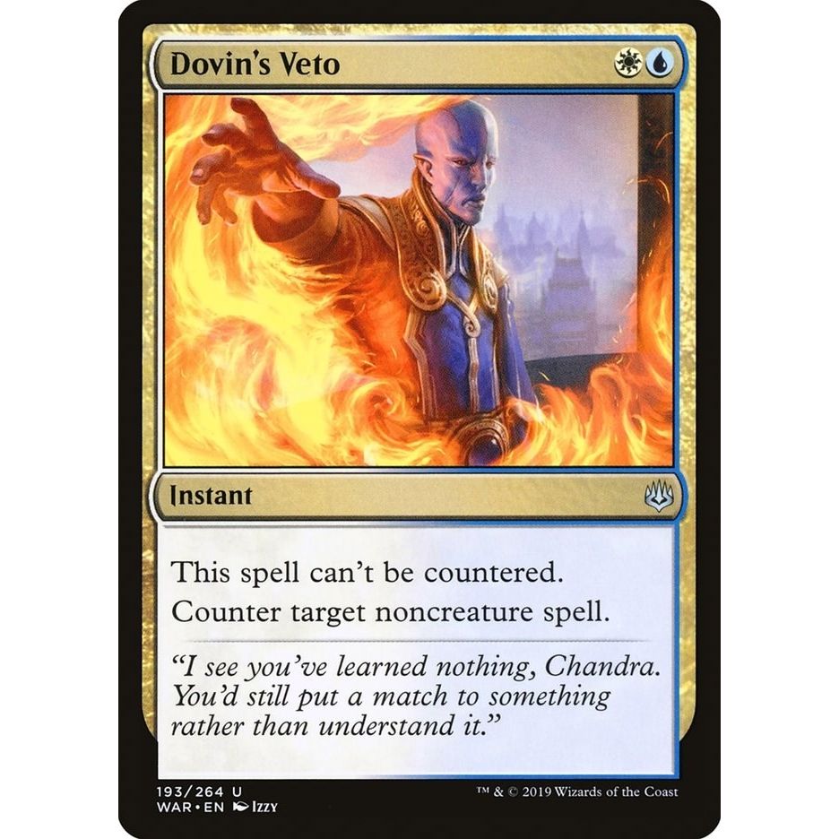 Image for Dovin's Veto (193) (WAR) - Magic: The Gathering