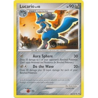Image for Lucario - 53/127 (Prerelease) [Staff] (53/127) (PR) - Pokemon