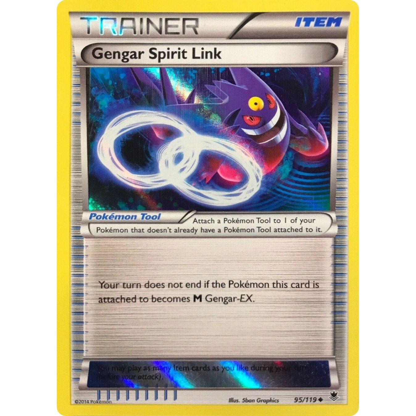 Image for Gengar Spirit Link - 95/119 (Alternate Holo) (Gamestop Exclusive) (095/119) (MCAP) - Pokemon