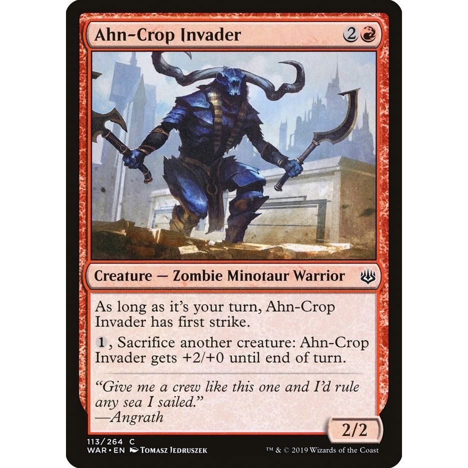 Image for Ahn-Crop Invader (113) (WAR) - Magic: The Gathering