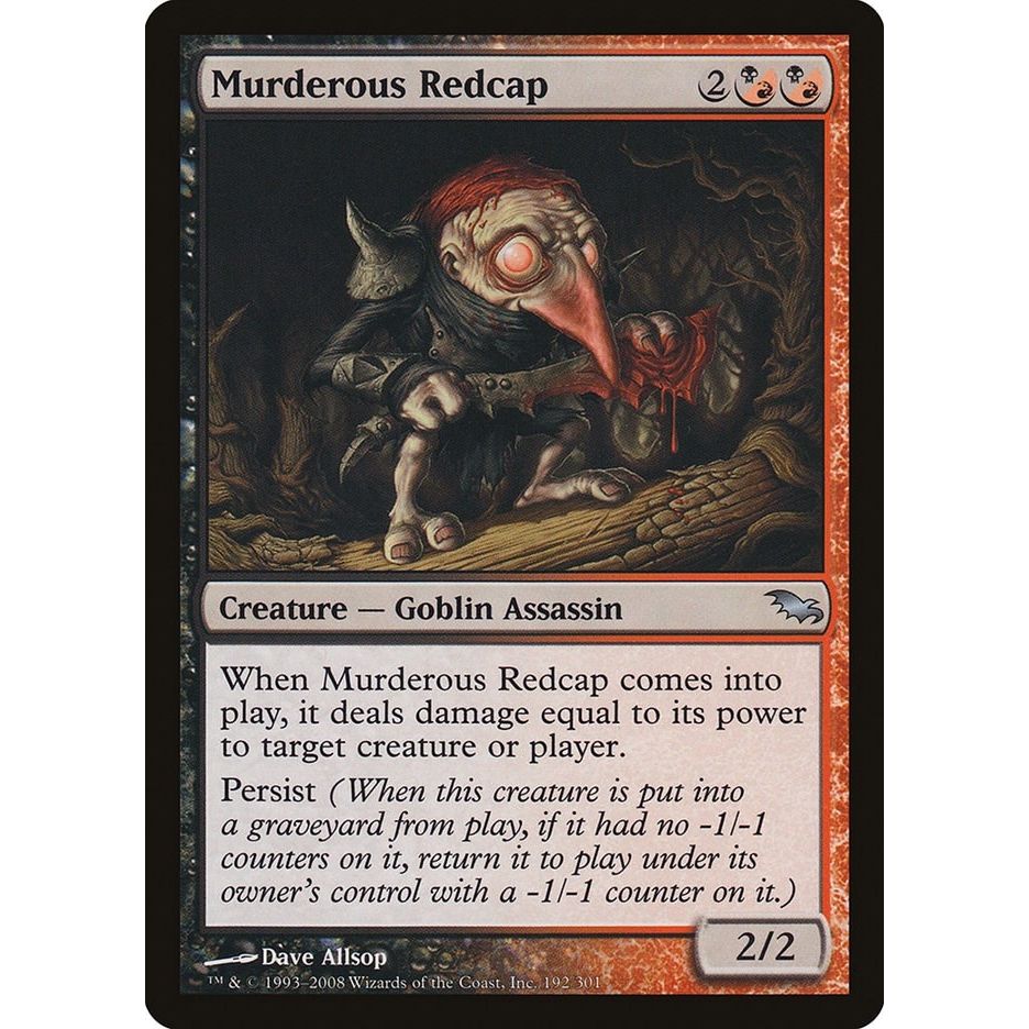 Image for Murderous Redcap (192) (SHM) - Magic: The Gathering