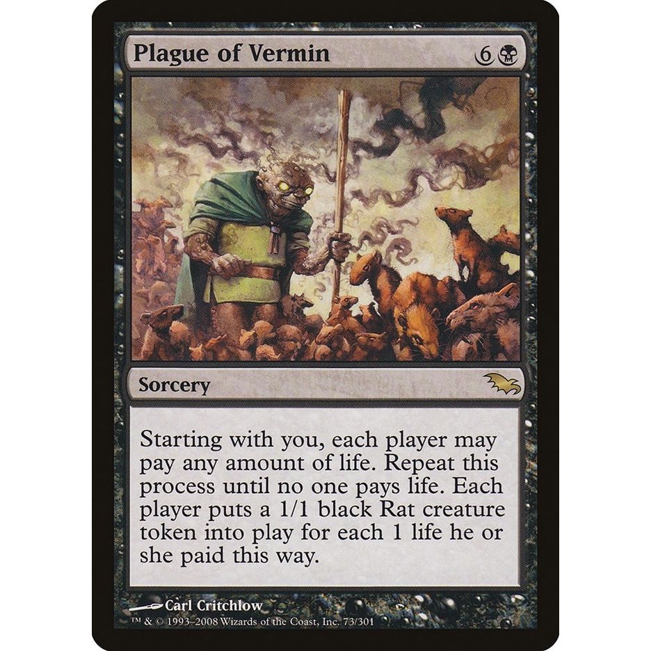 Image for Plague of Vermin (73) (SHM) - Magic: The Gathering
