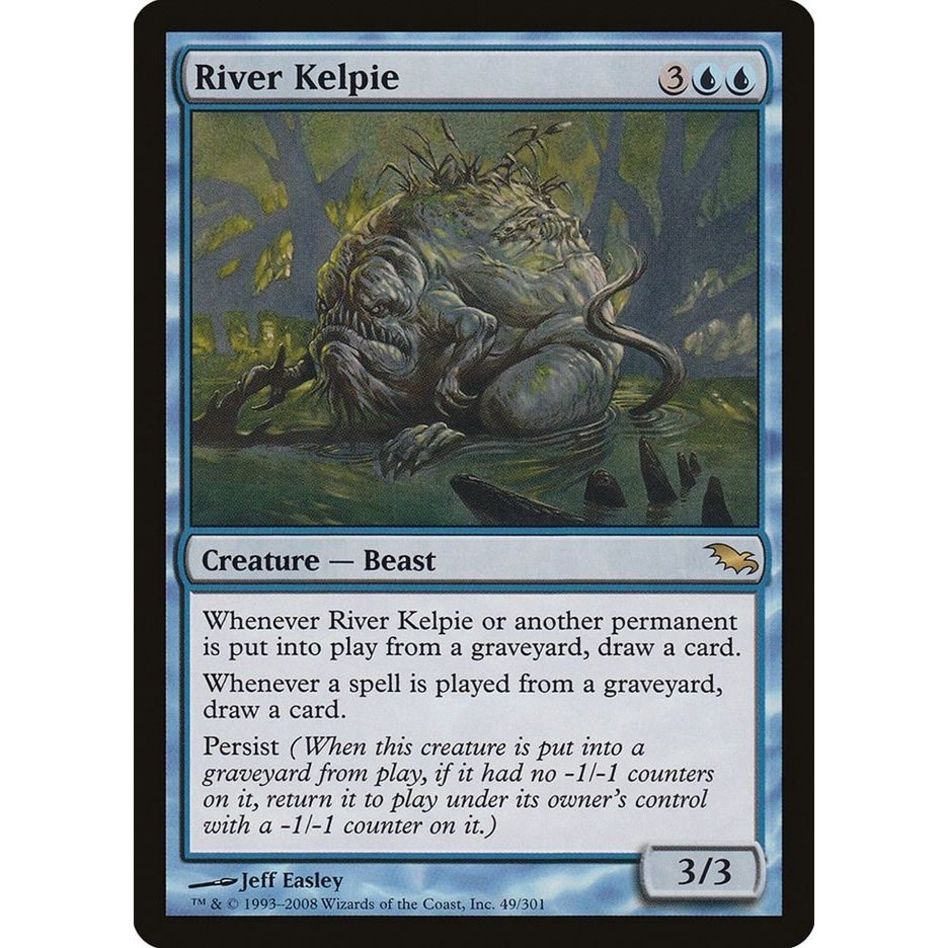 Image for River Kelpie (49) (SHM) - Magic: The Gathering