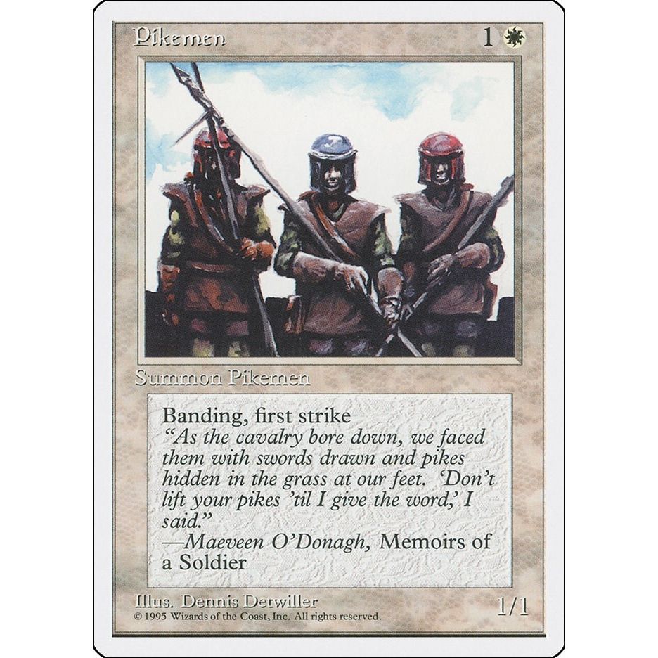 Image for Pikemen (4ED) - Magic: The Gathering