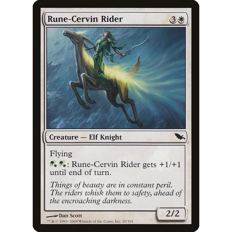 Image for Rune-Cervin Rider (20) (SHM) - Magic: The Gathering
