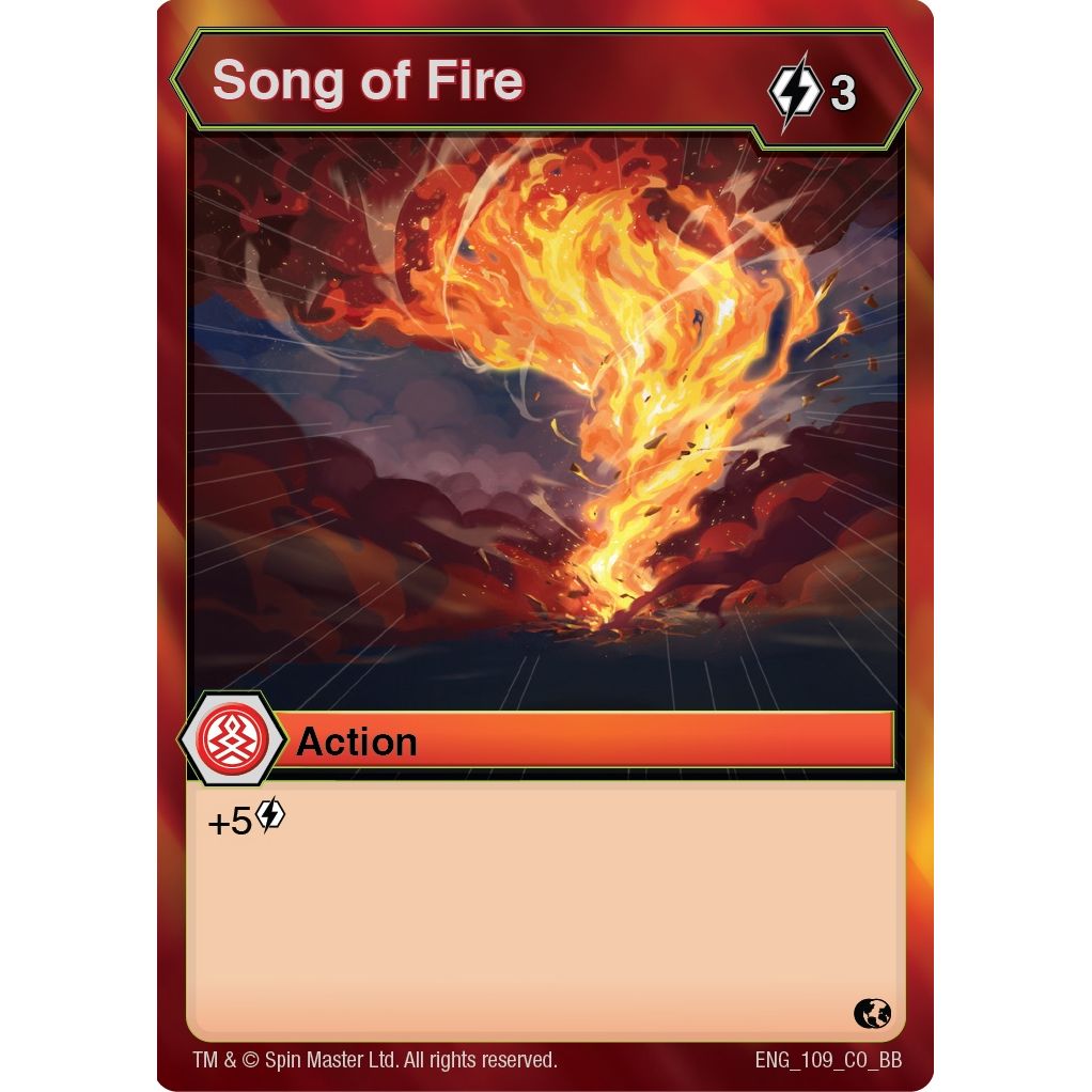 Image for Song of Fire (109) (BB) - Bakugan TCG
