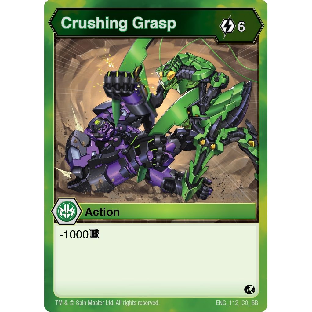Image for Crushing Grasp (112) (BB) - Bakugan TCG