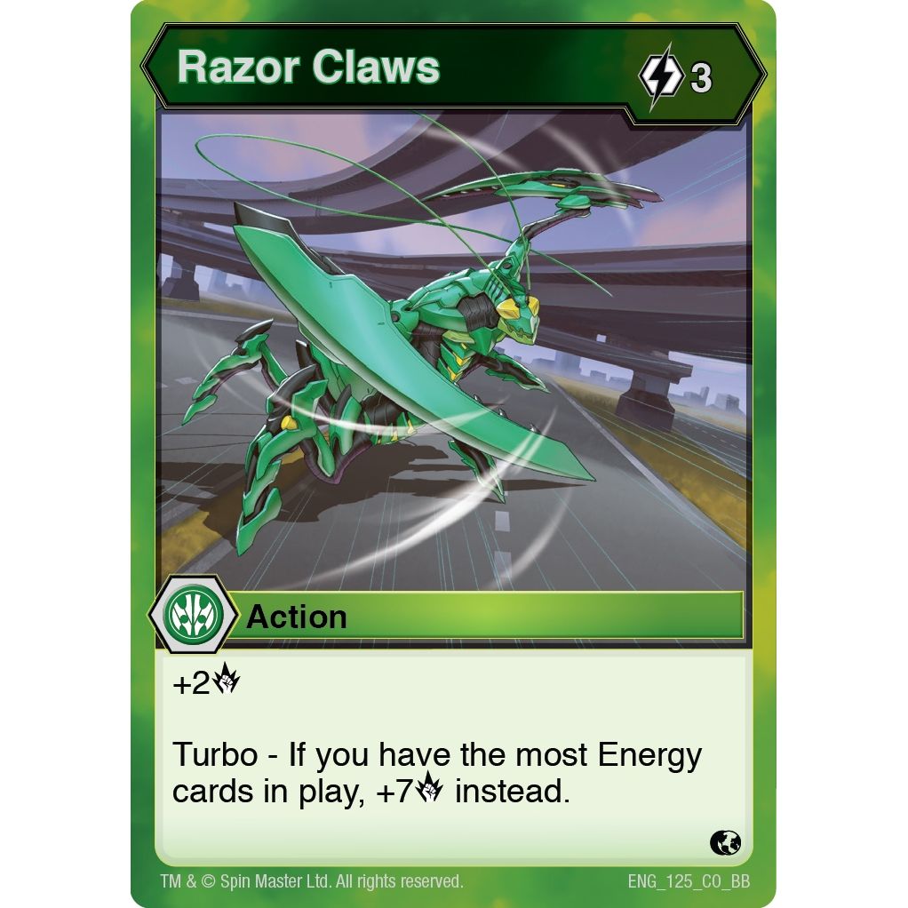 Image for Razor Claws (125) (BB) - Bakugan TCG