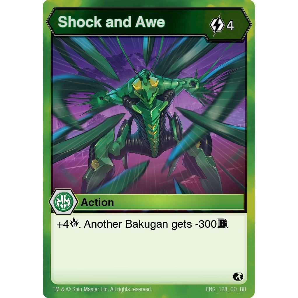 Image for Shock and Awe (128) (BB) - Bakugan TCG