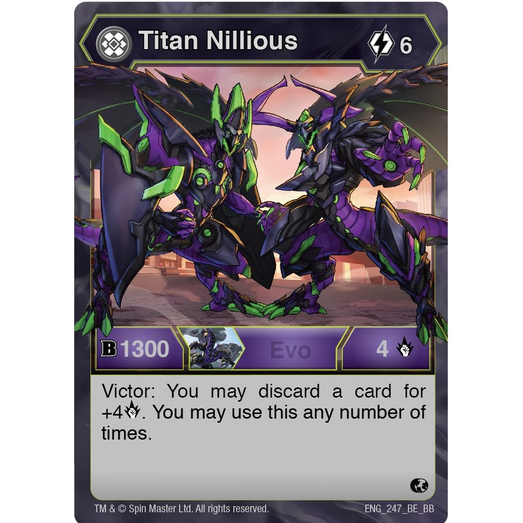 Image for Titan Nillious (247) (BB) - Bakugan TCG