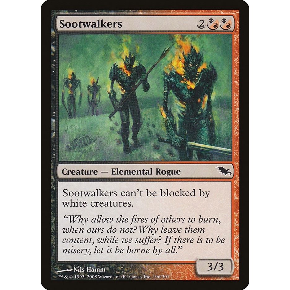 Image for Sootwalkers (196) (SHM) - Magic: The Gathering