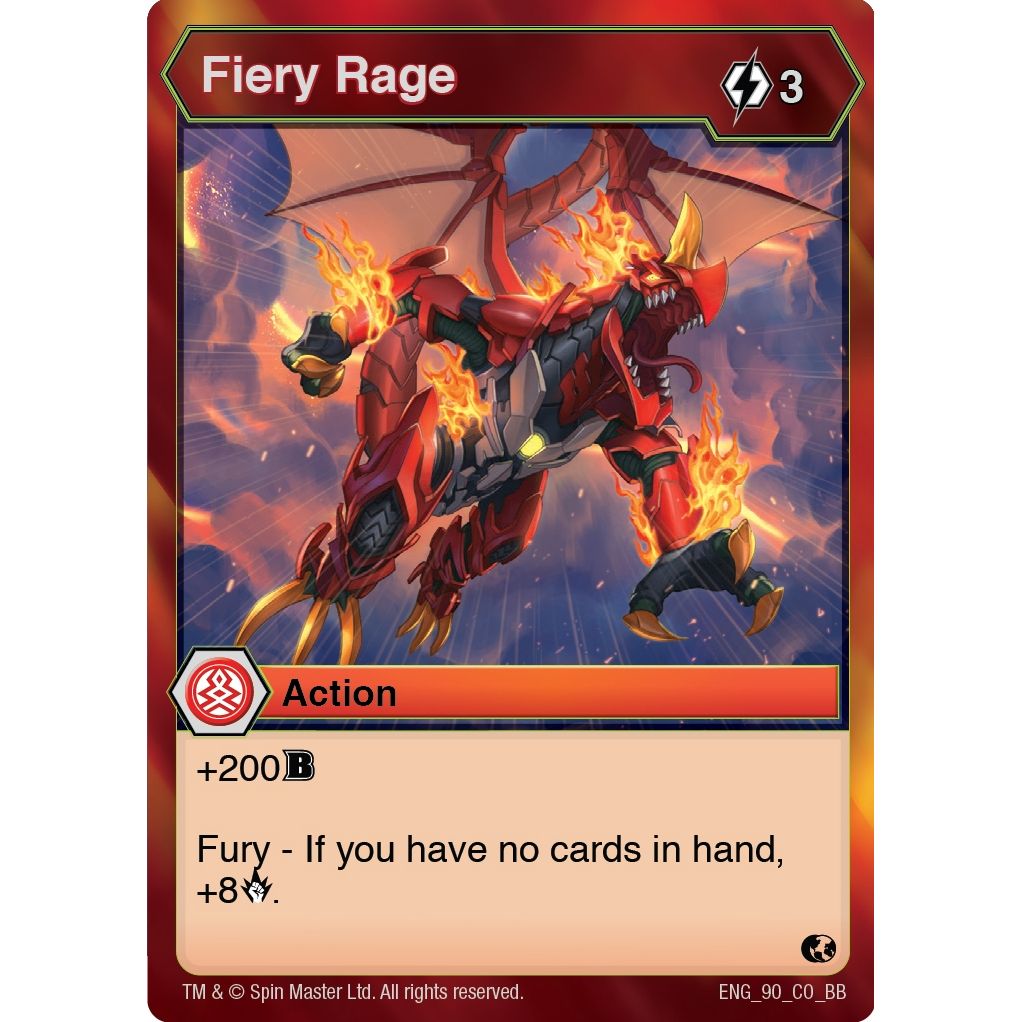 Image for Fiery Rage (90) (BB) - Bakugan TCG