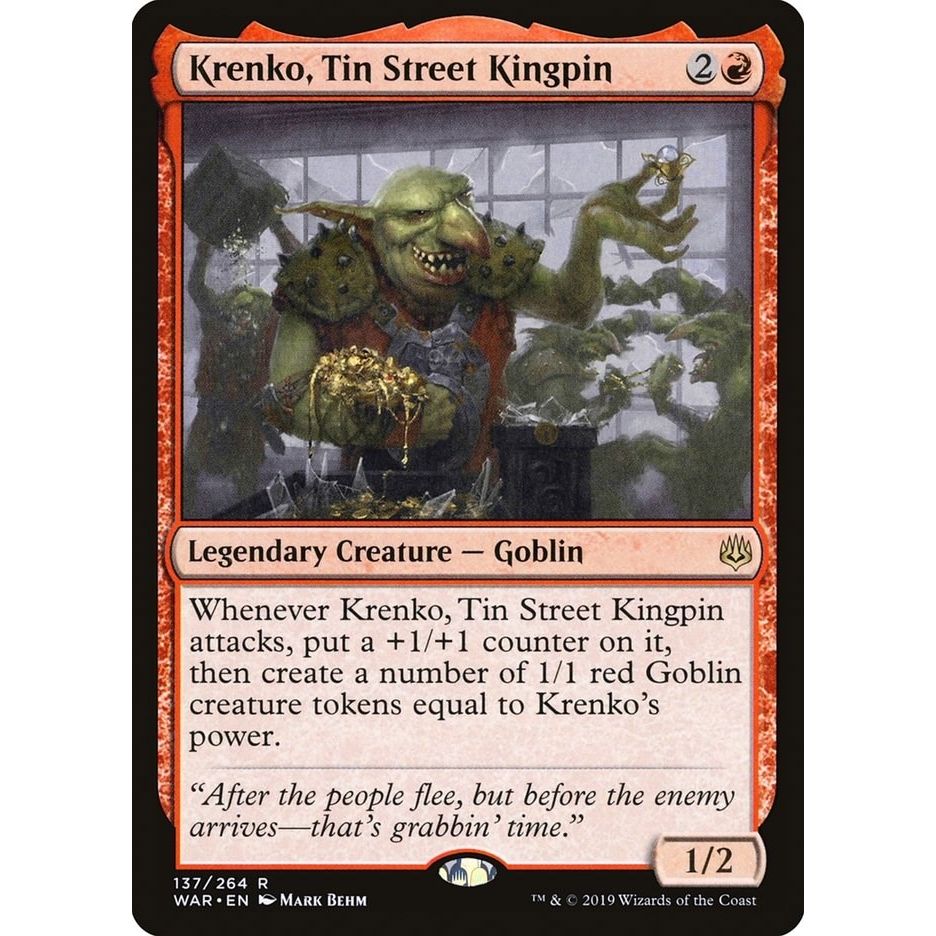 Image for Krenko, Tin Street Kingpin (137) (WAR) - Magic: The Gathering