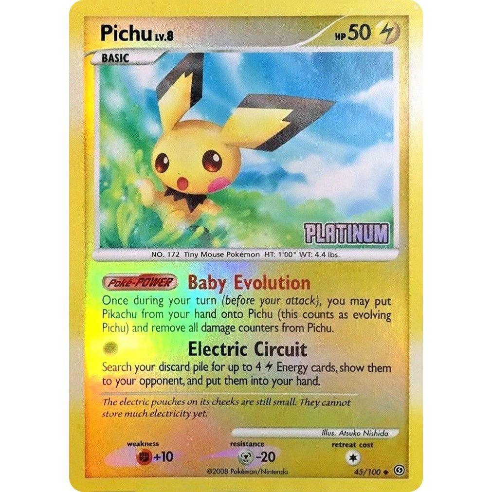 Image for Pichu - 45/106 [Platinum] (045/100) (BKP) - Pokemon