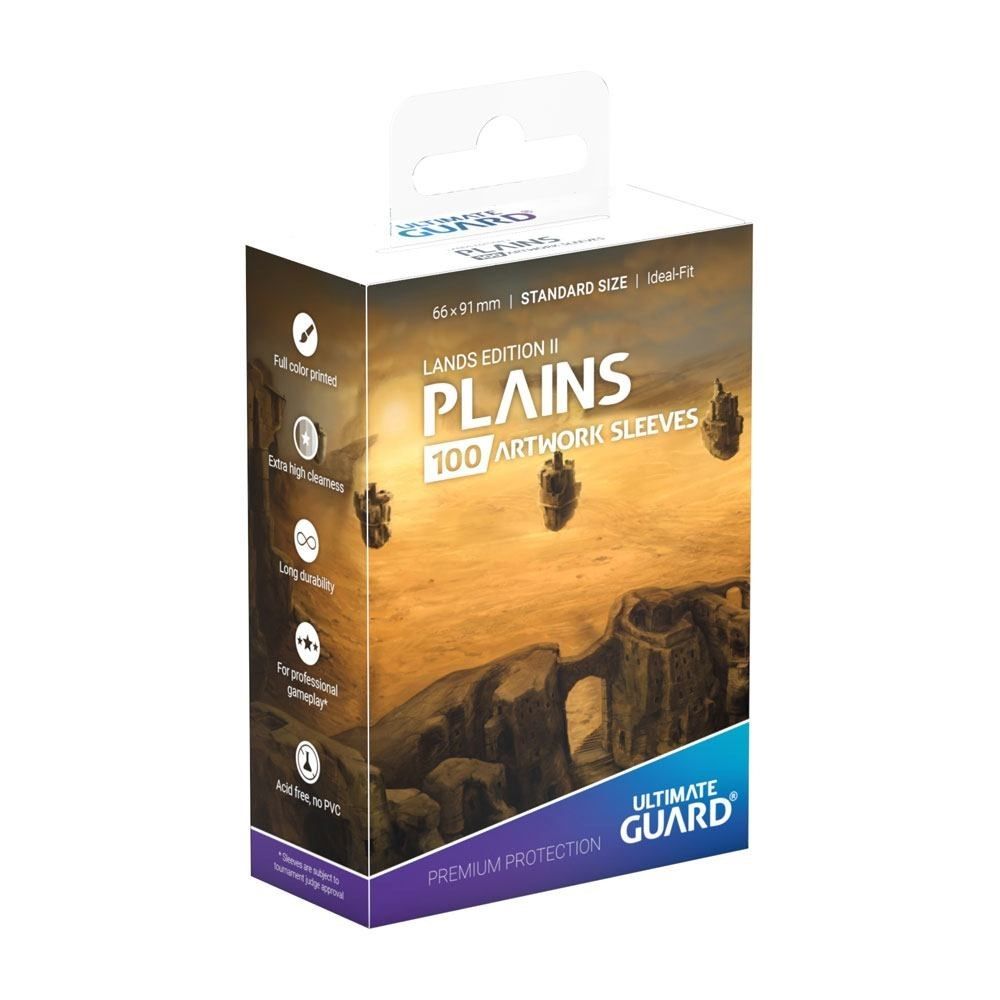 Image for Lands Edition II Standard Size Artwork Sleeves - Plains (100-Pack) - Card Sleeves