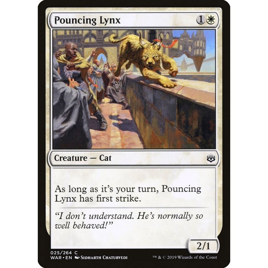 Image for Pouncing Lynx (25) (WAR) - Magic: The Gathering