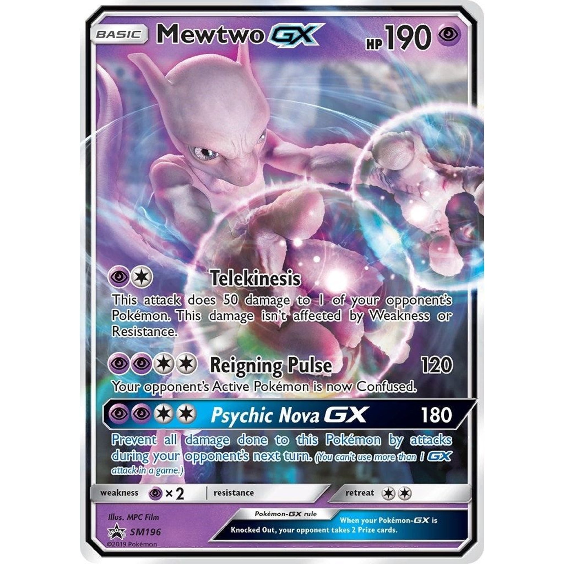 Image for Mewtwo GX - SM196 (SM196) (SMP) - Pokemon