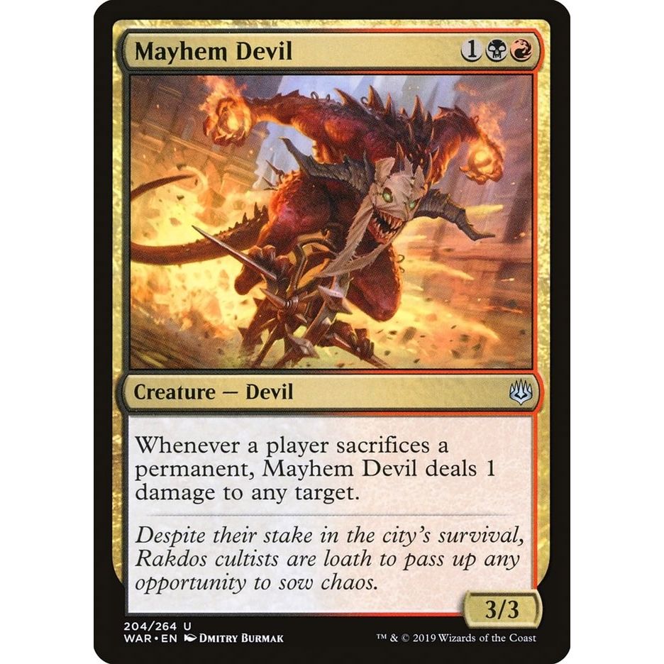 Image for Mayhem Devil (204) (WAR) - Magic: The Gathering