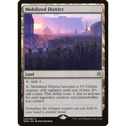 Image for Mobilized District (249) (WAR) - Magic: The Gathering