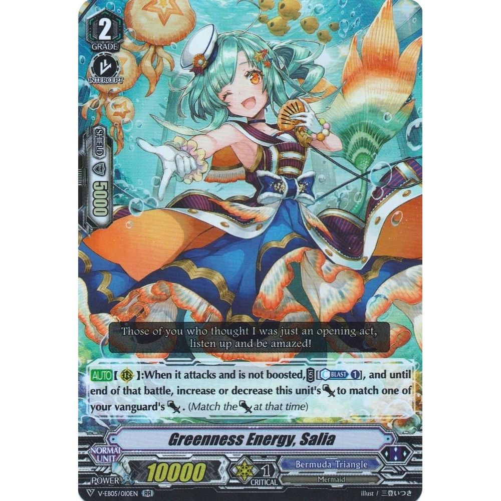 Image for Greenness Energy, Salia (V-EB05/010EN) (V-EB05) - Cardfight Vanguard
