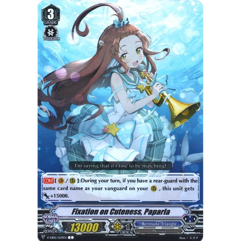 Image for Fixation on Cuteness, Paparla (V-EB05/029EN) (V-EB05) - Cardfight Vanguard