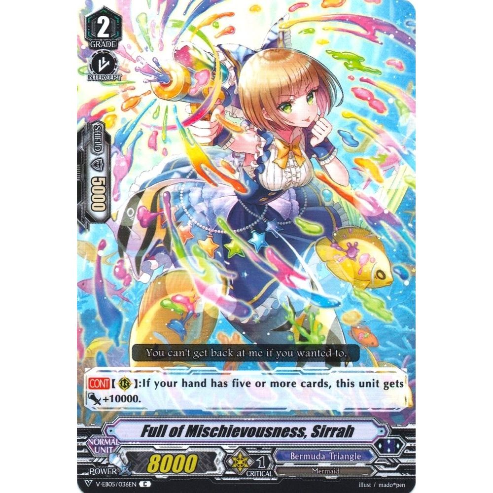Image for Full of Mischievousness, Sirrah (V-EB05/036EN) (V-EB05) - Cardfight Vanguard