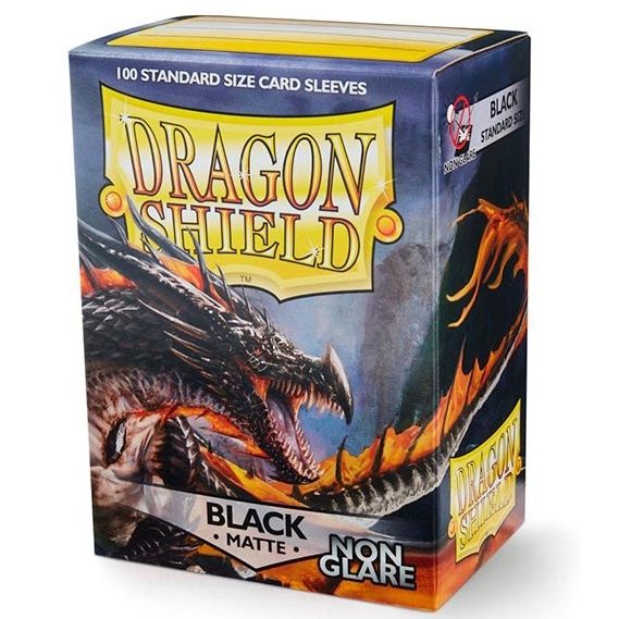 Image for Dragon Shield Non-Glare Matte Black Sleeves (100-Pack) - Card Sleeves