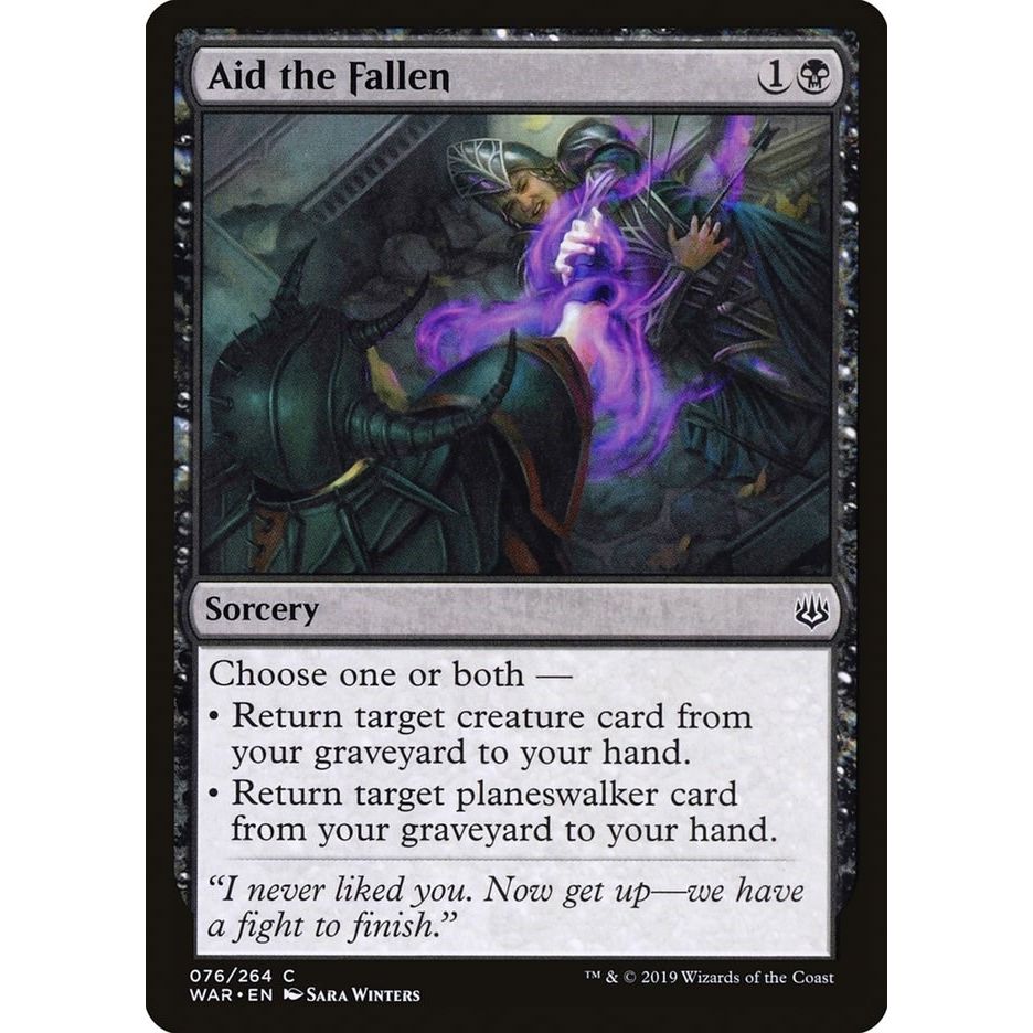 Image for Aid the Fallen (76) (WAR) - Magic: The Gathering