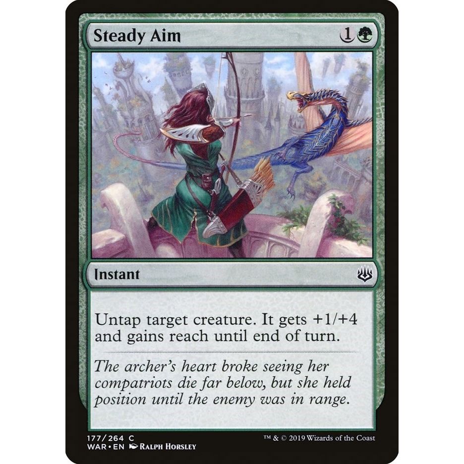 Image for Steady Aim (177) (WAR) - Magic: The Gathering