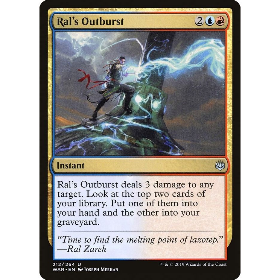 Image for Ral's Outburst (212) (WAR) - Magic: The Gathering
