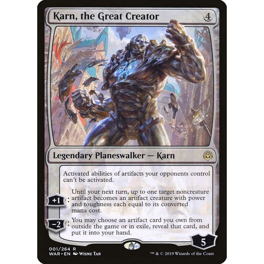 Image for Karn, the Great Creator (1) (WAR) - Magic: The Gathering