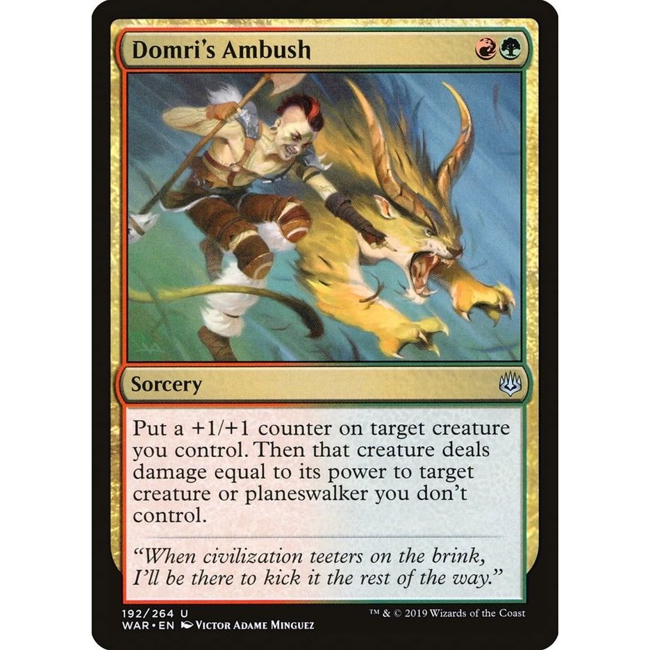 Image for Domri's Ambush (192) (WAR) - Magic: The Gathering