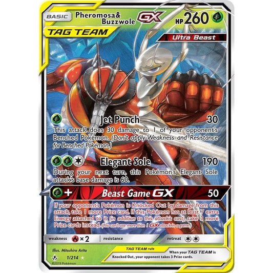 Image for Pheromosa & Buzzwole GX (1/214) (SM10) - Pokemon
