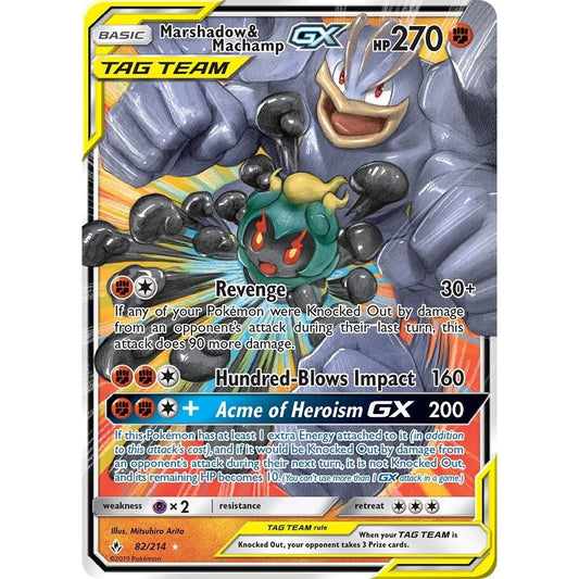 Image for Marshadow & Machamp GX (82/214) (SM10) - Pokemon