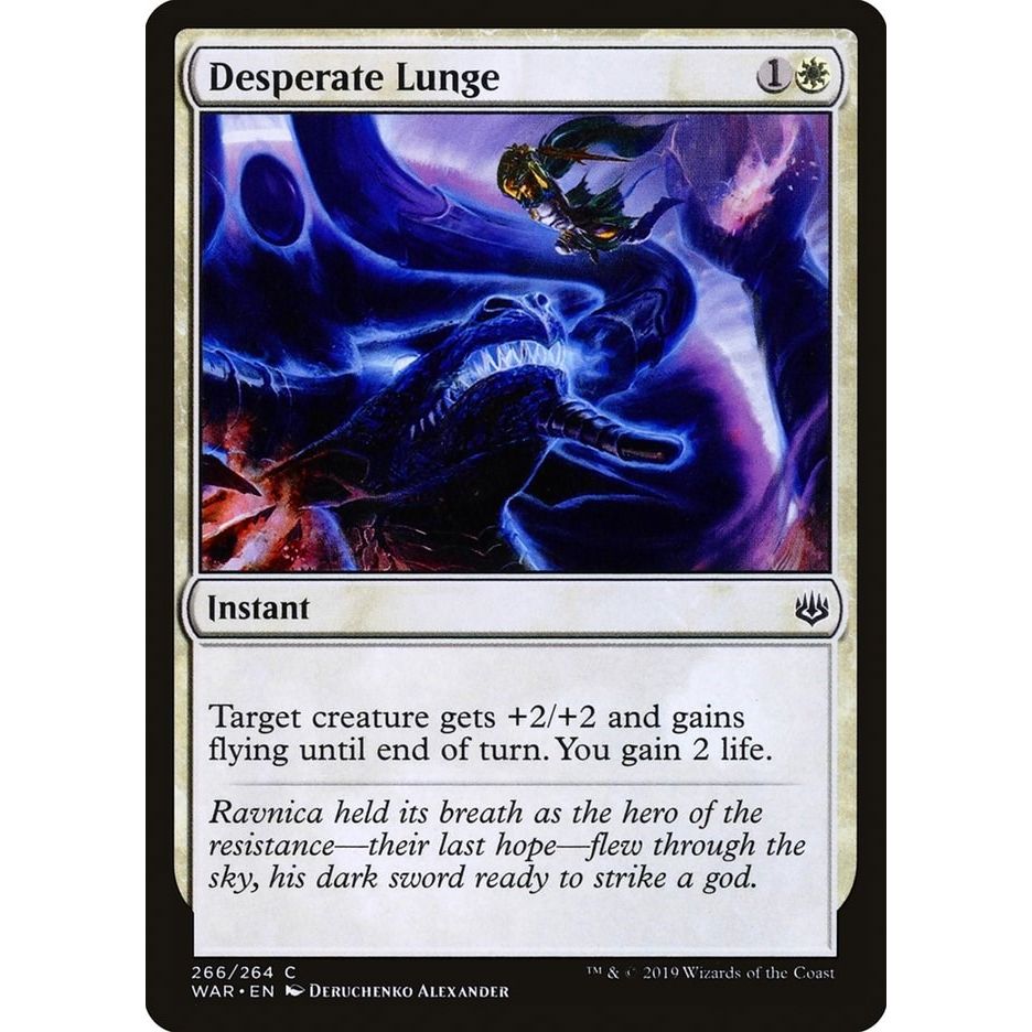 Image for Desperate Lunge (266) (WAR) - Magic: The Gathering