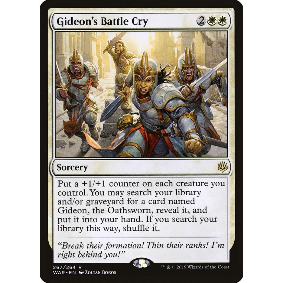 Image for Gideon's Battle Cry (267) (WAR) - Magic: The Gathering