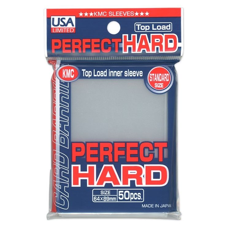 Image for USA Limited KMC Standard Sized - Perfect Hard Sleeves - Clear (50-Pack) - Card Sleeves