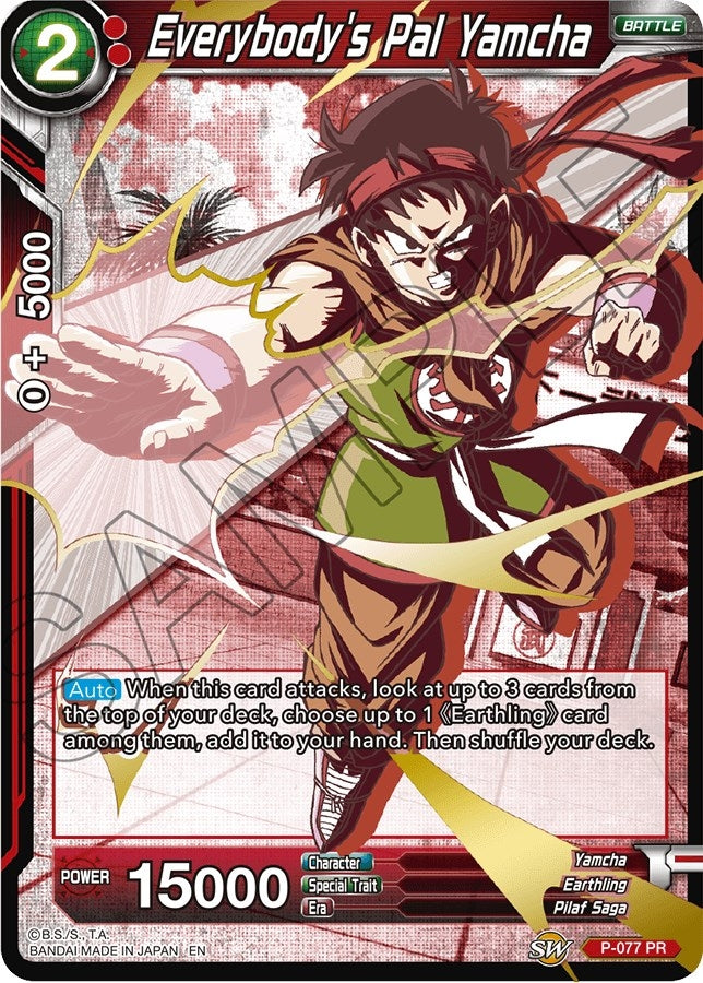 Image for Everybody's Pal Yamcha (Alternate Art) (P-077) (DBS-EB06) - Dragon Ball Super: Masters