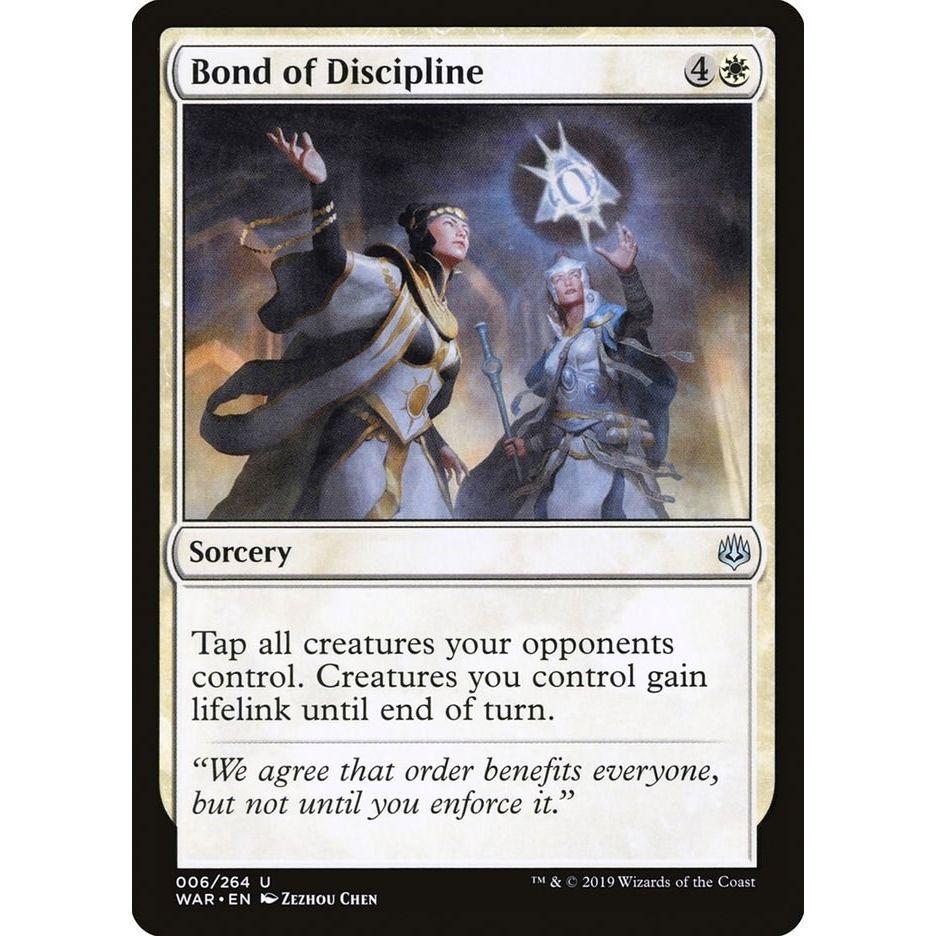 Image for Bond of Discipline (6) (WAR) - Magic: The Gathering