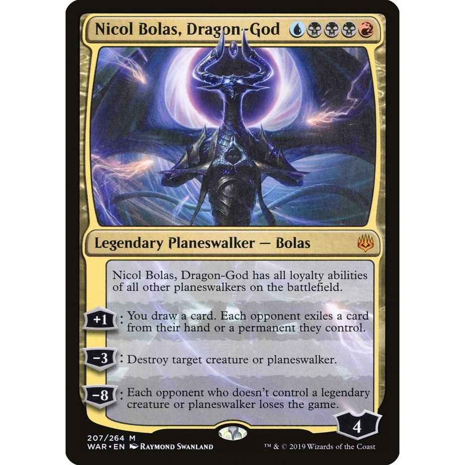 Image for Nicol Bolas, Dragon-God (207) (WAR) - Magic: The Gathering