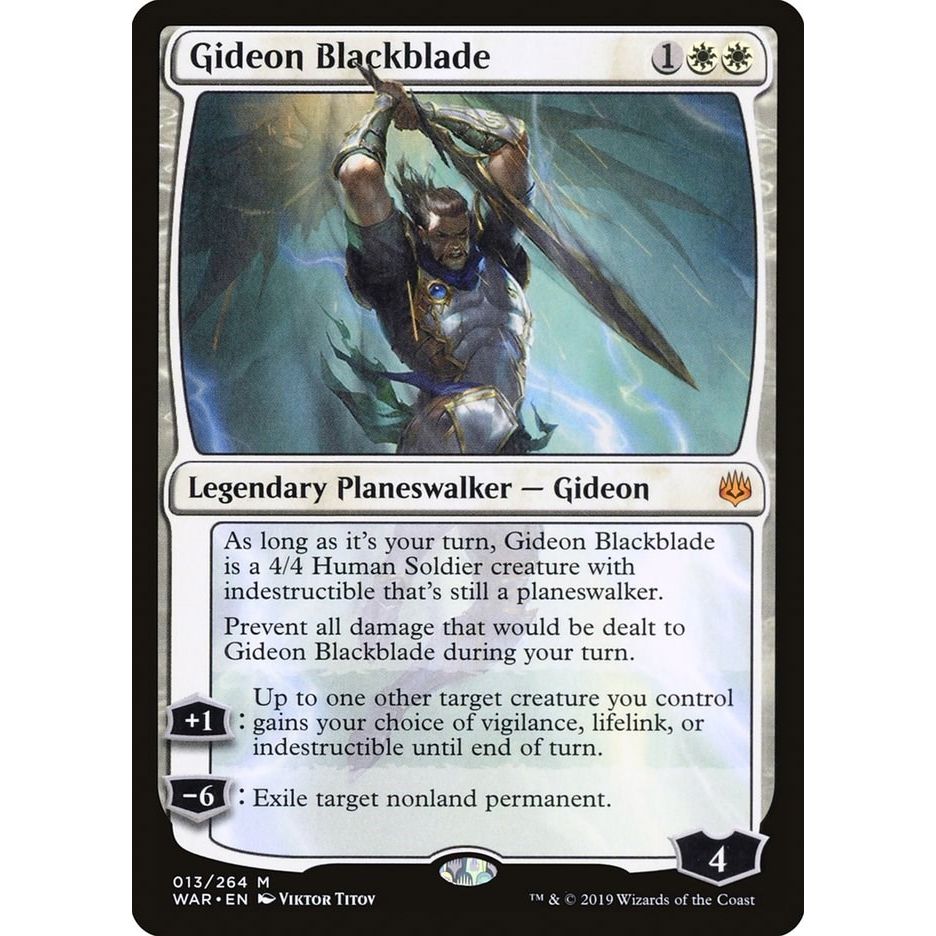 Image for Gideon Blackblade (13) (WAR) - Magic: The Gathering