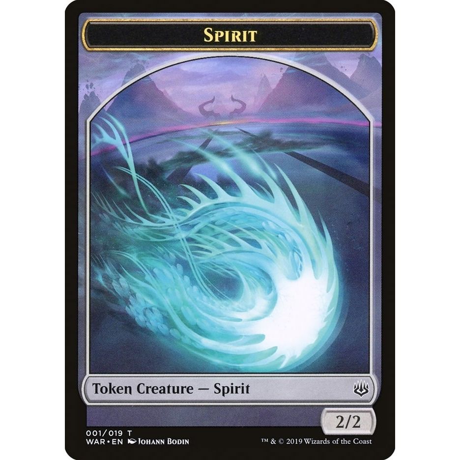 Image for Spirit Token (1) (WAR) - Magic: The Gathering
