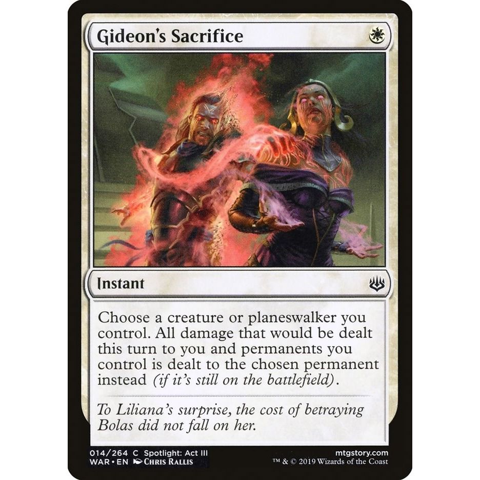 Image for Gideon's Sacrifice (14) (WAR) - Magic: The Gathering
