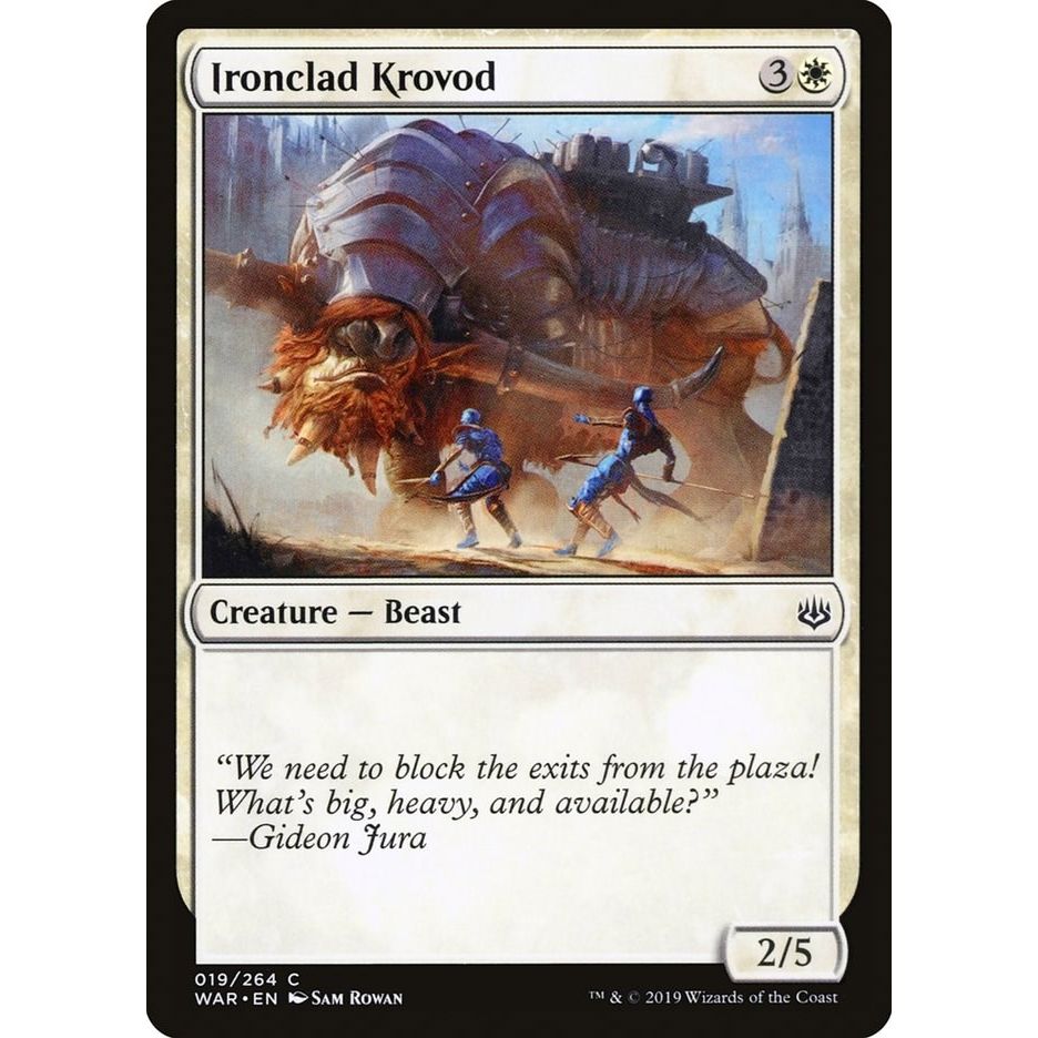 Image for Ironclad Krovod (19) (WAR) - Magic: The Gathering