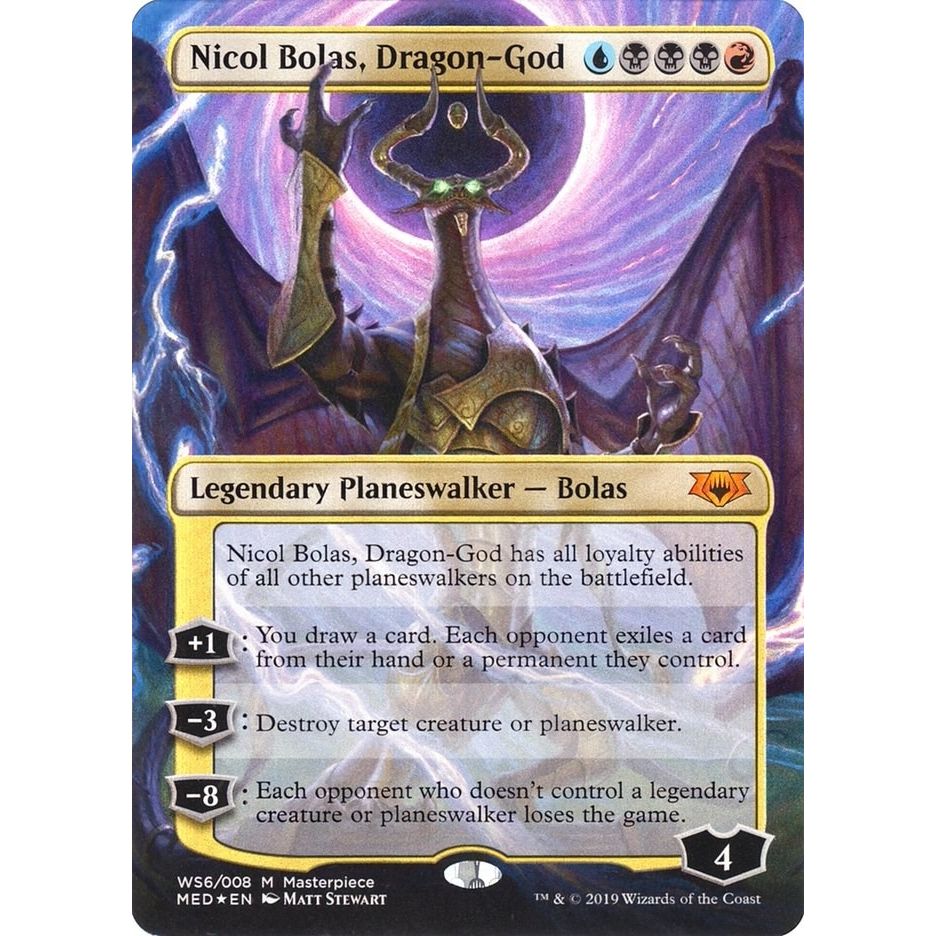 Image for Nicol Bolas, Dragon-God (WS6) (MED3) - Magic: The Gathering
