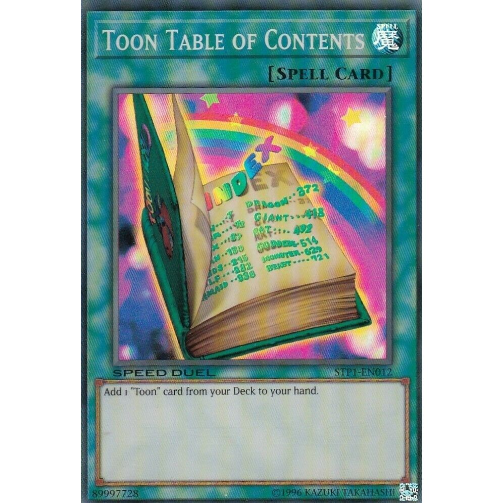 Image for Toon Table of Contents (STP1-EN012) (STP1) - YuGiOh
