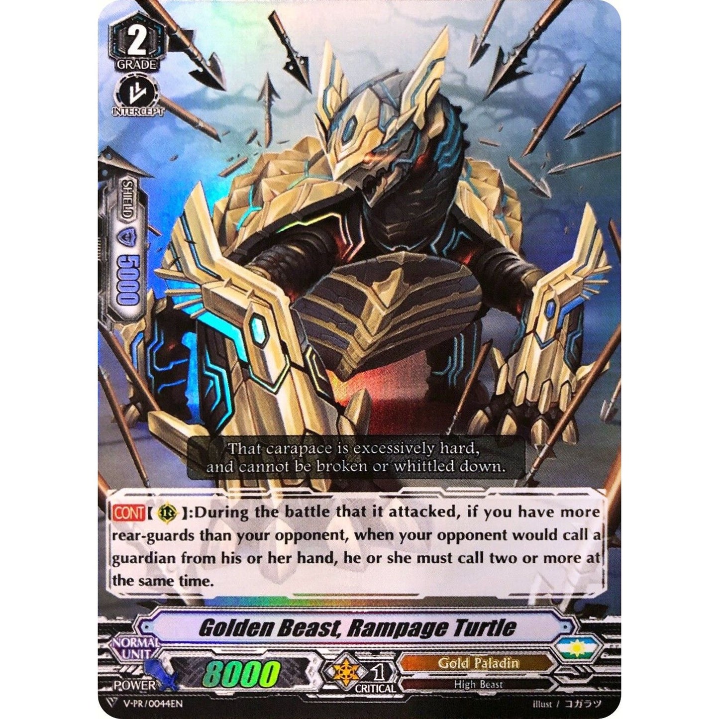 Image for Golden Beast, Rampage Turtle (V-PR/0044EN) (VPR) - Cardfight Vanguard